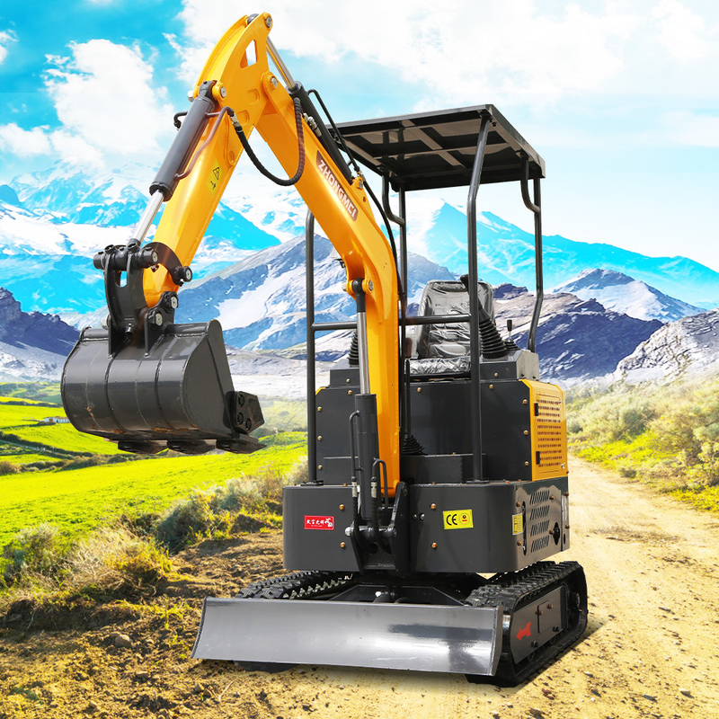 Αντιολισθητική αλυσίδα ZHONGMEI Minibagger Digger μίνι εκσκαφέας Escavator Pelle excavadora 1,2 τόνου μίνι